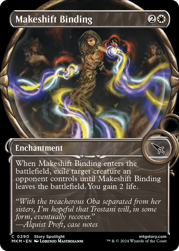 Makeshift Binding - Common Enchantment card from Murders at Karlov Manor
