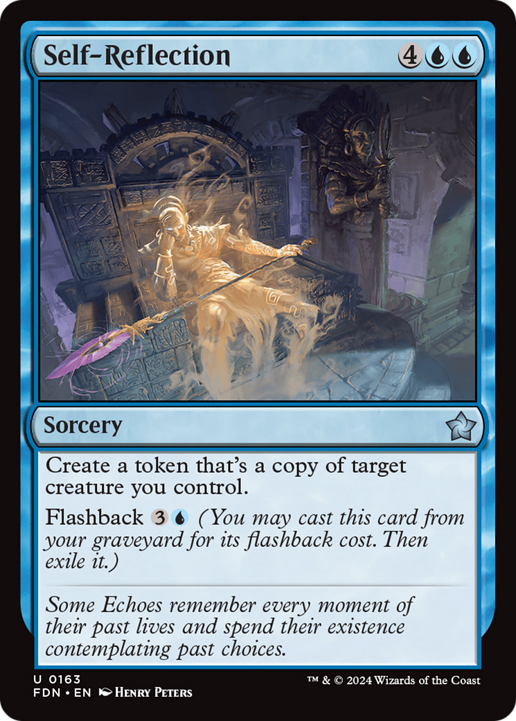 Self-Reflection - Uncommon Sorcery card from Foundations