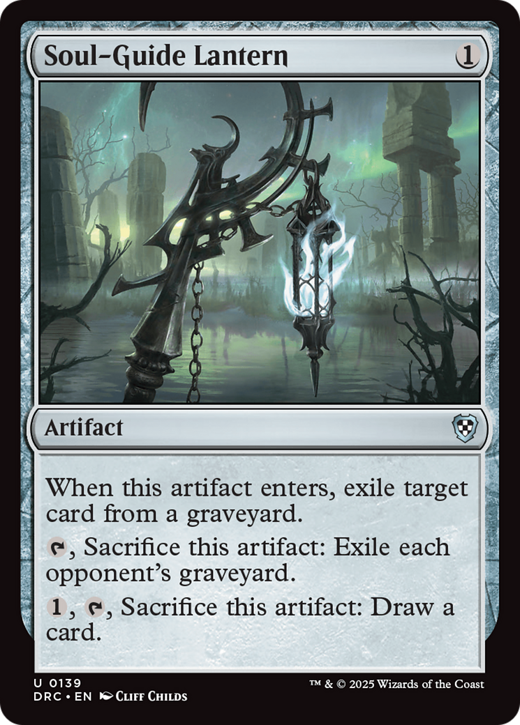 Soul-Guide Lantern - Uncommon Artifact card from Aetherdrift Commander