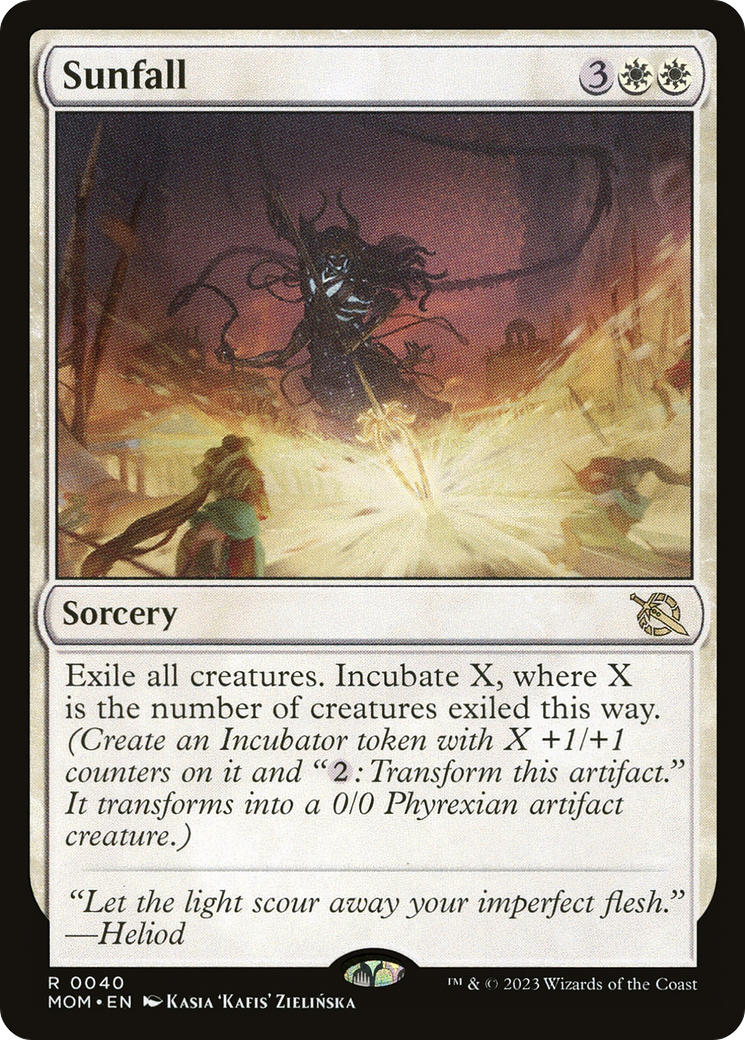 Sunfall - Rare Sorcery card from March of the Machine