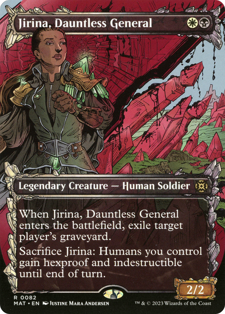 Jirina, Dauntless General - Rare Legendary Creature — Human Soldier card from March of the Machine: The Aftermath