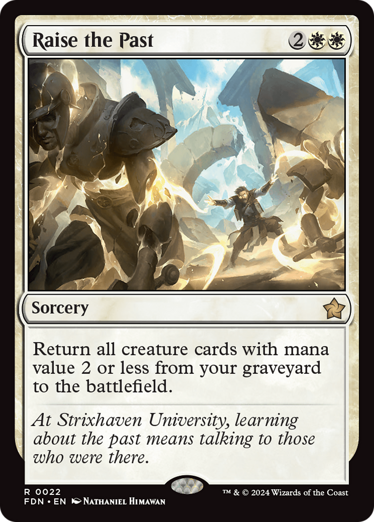 Raise the Past - Rare Sorcery card from Foundations