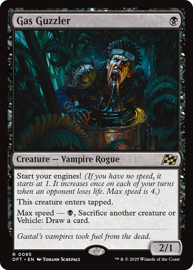 Gas Guzzler - Rare Creature — Vampire Rogue card from Aetherdrift