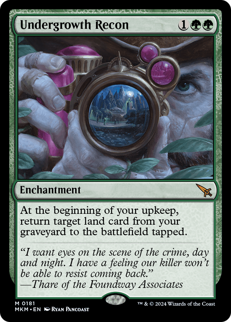 Undergrowth Recon - Mythic Enchantment card from Murders at Karlov Manor