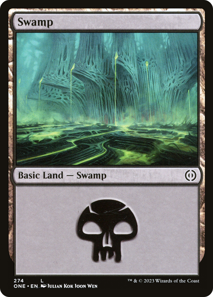 Swamp - Common Basic Land — Swamp card from Phyrexia: All Will Be One