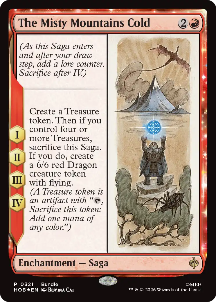 The Misty Mountains Cold - Enchantment — Saga used in Jund main decks