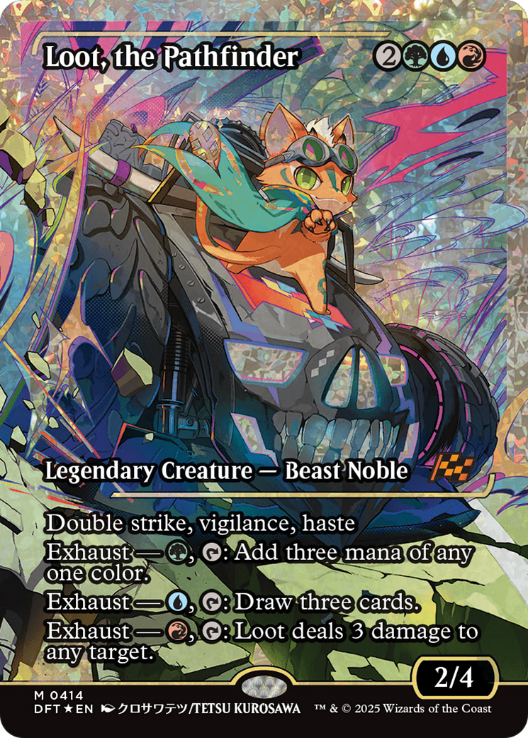 Loot, the Pathfinder - Mythic Legendary Creature — Beast Noble card from Aetherdrift