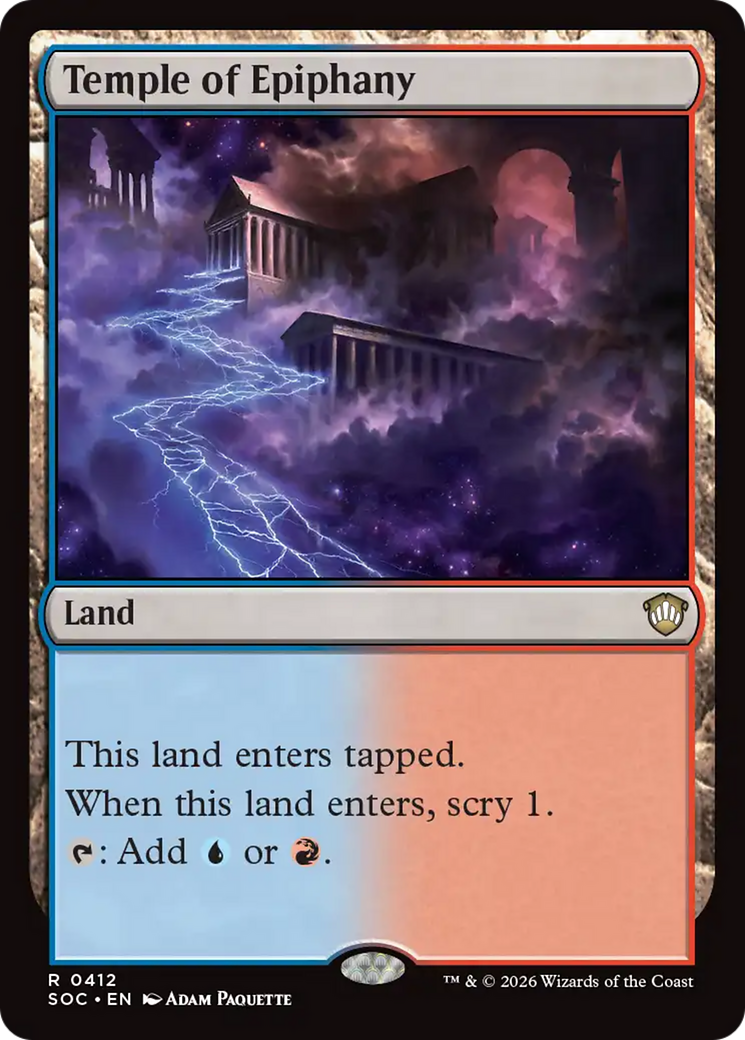 Temple of Epiphany - Rare Land card from Secrets of Strixhaven Commander
