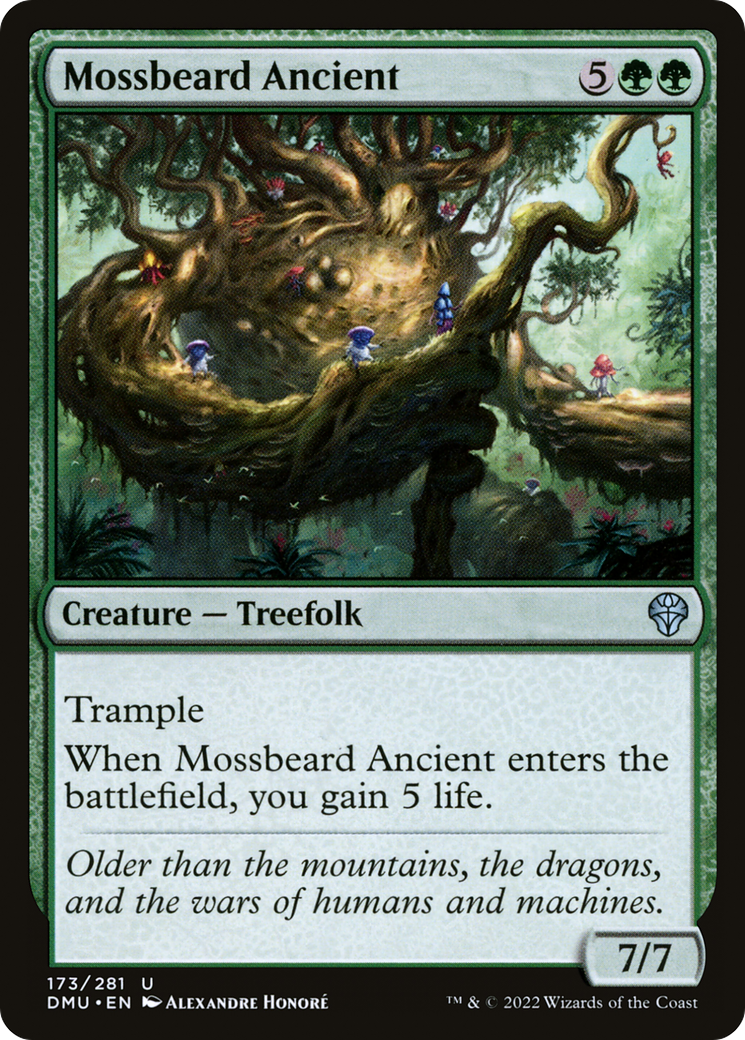 Mossbeard Ancient - Uncommon Creature — Treefolk card from Dominaria United