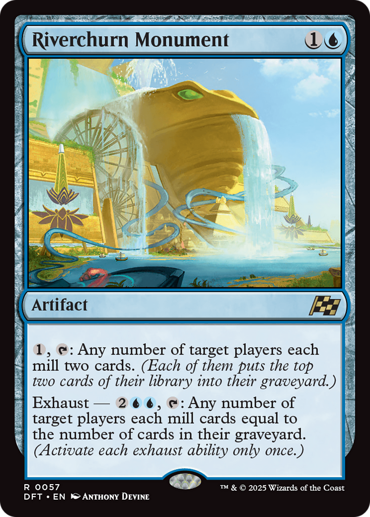 Riverchurn Monument - Rare Artifact card from Aetherdrift