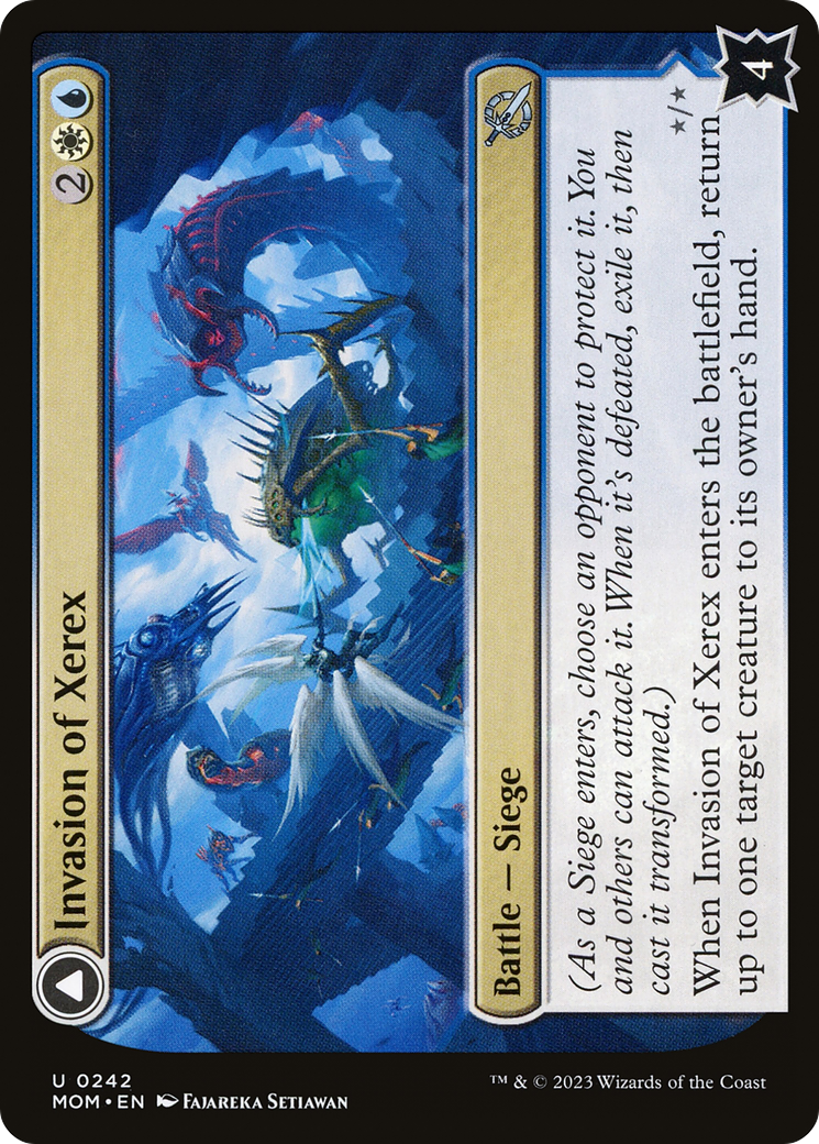 Invasion of Xerex // Vertex Paladin - Uncommon Creature — Angel Knight card from March of the Machine