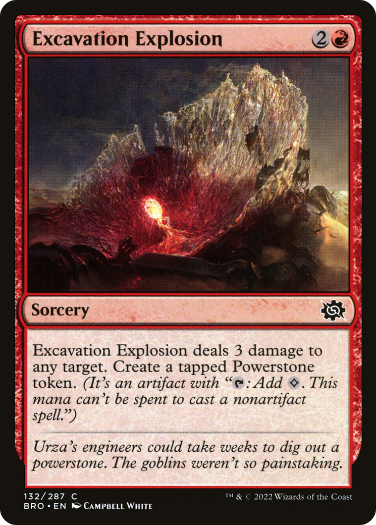 Excavation Explosion - Common Sorcery card from The Brothers' War