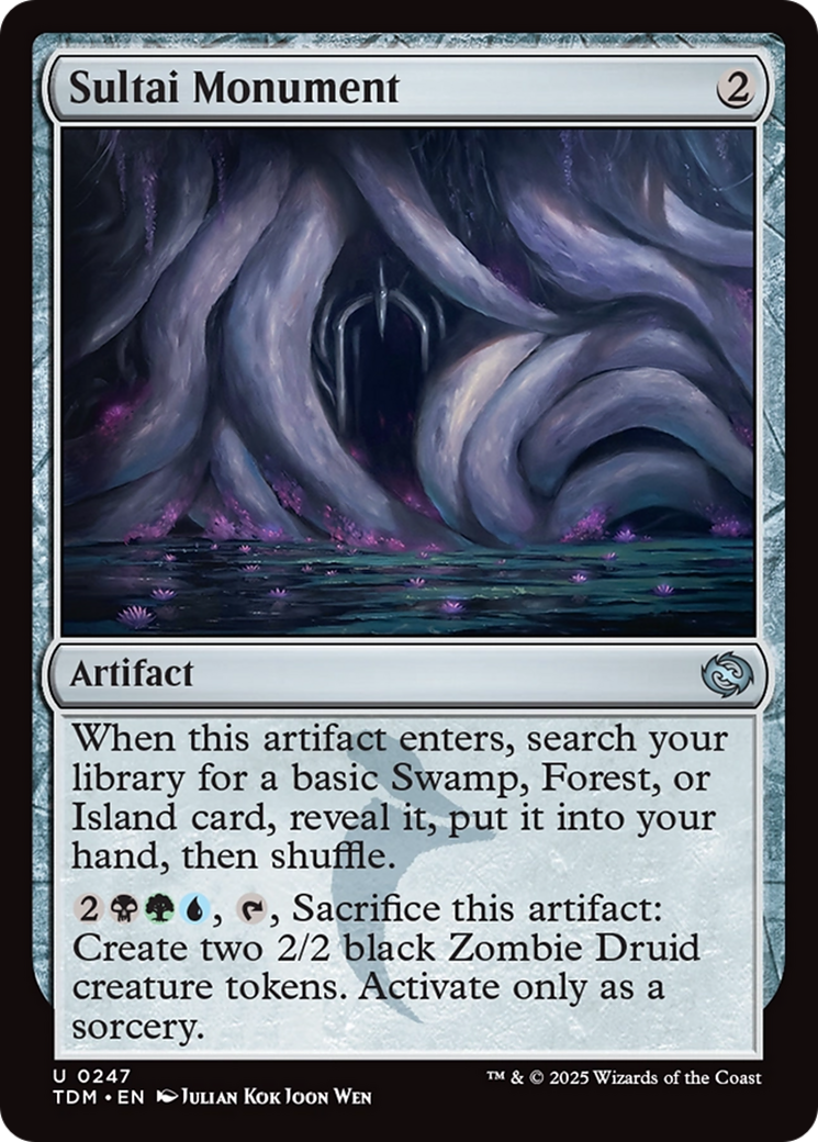 Sultai Monument - Uncommon Artifact card from Tarkir: Dragonstorm