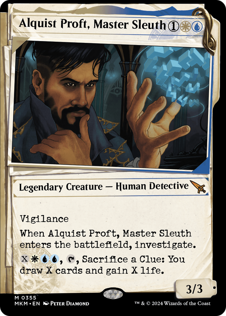 Alquist Proft, Master Sleuth - Mythic Legendary Creature — Human Detective card from Murders at Karlov Manor