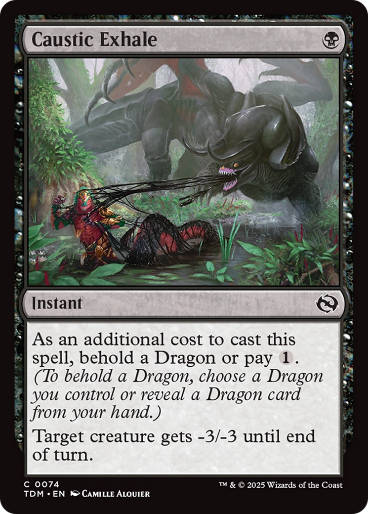 Caustic Exhale - Common Instant card from Tarkir: Dragonstorm