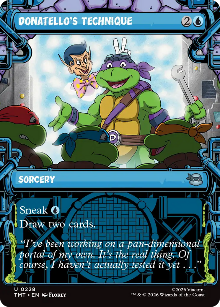 Donatello's Technique - Uncommon Sorcery card from Teenage Mutant Ninja Turtles