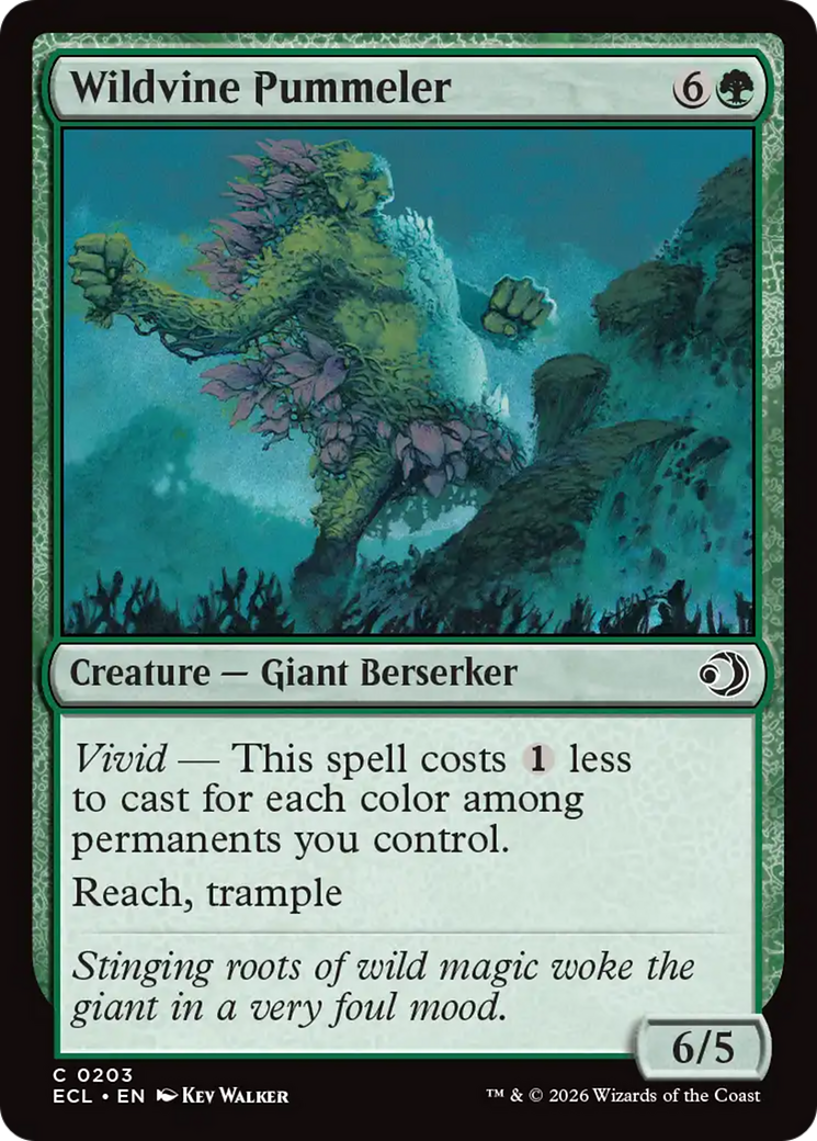 Wildvine Pummeler - Common Creature — Giant Berserker card from Lorwyn Eclipsed