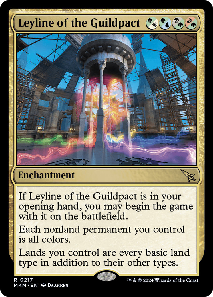 Leyline of the Guildpact - Rare Enchantment card from Murders at Karlov Manor