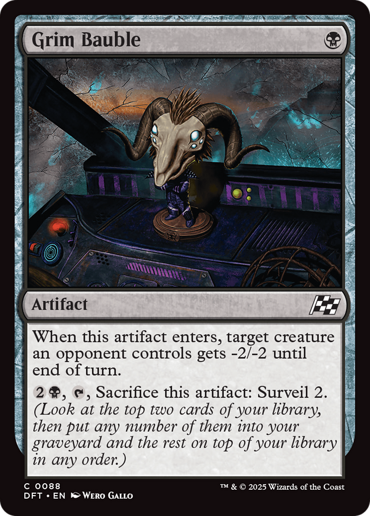 Grim Bauble - Common Artifact card from Aetherdrift