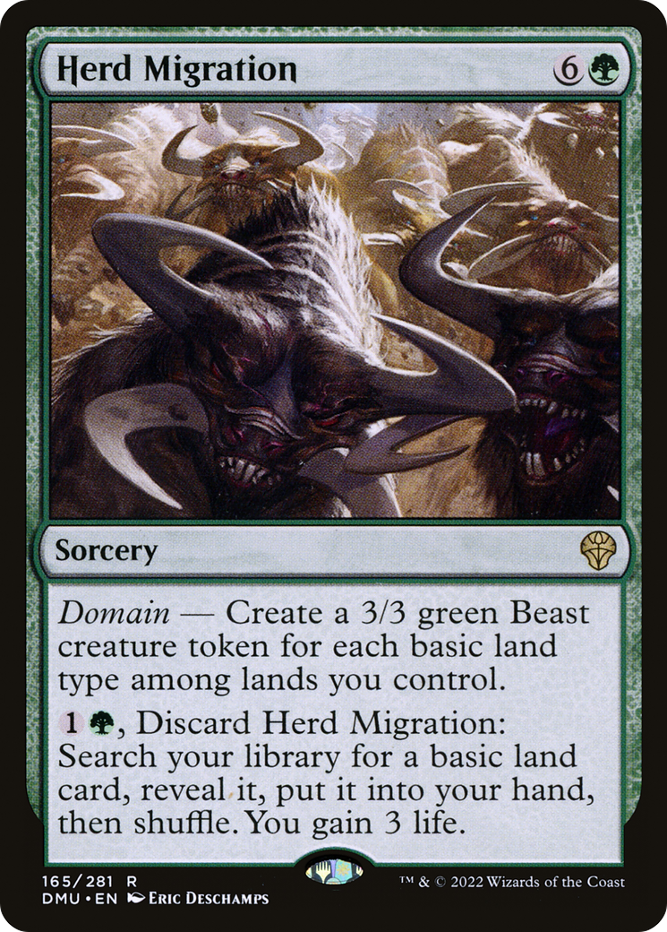 Herd Migration - Rare Sorcery card from Dominaria United