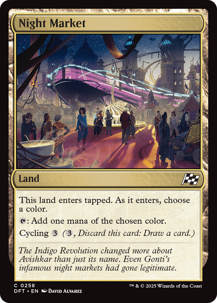 Night Market - Common Land card from Aetherdrift
