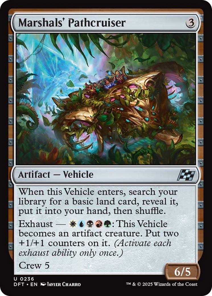 Marshals' Pathcruiser - Uncommon Artifact — Vehicle card from Aetherdrift