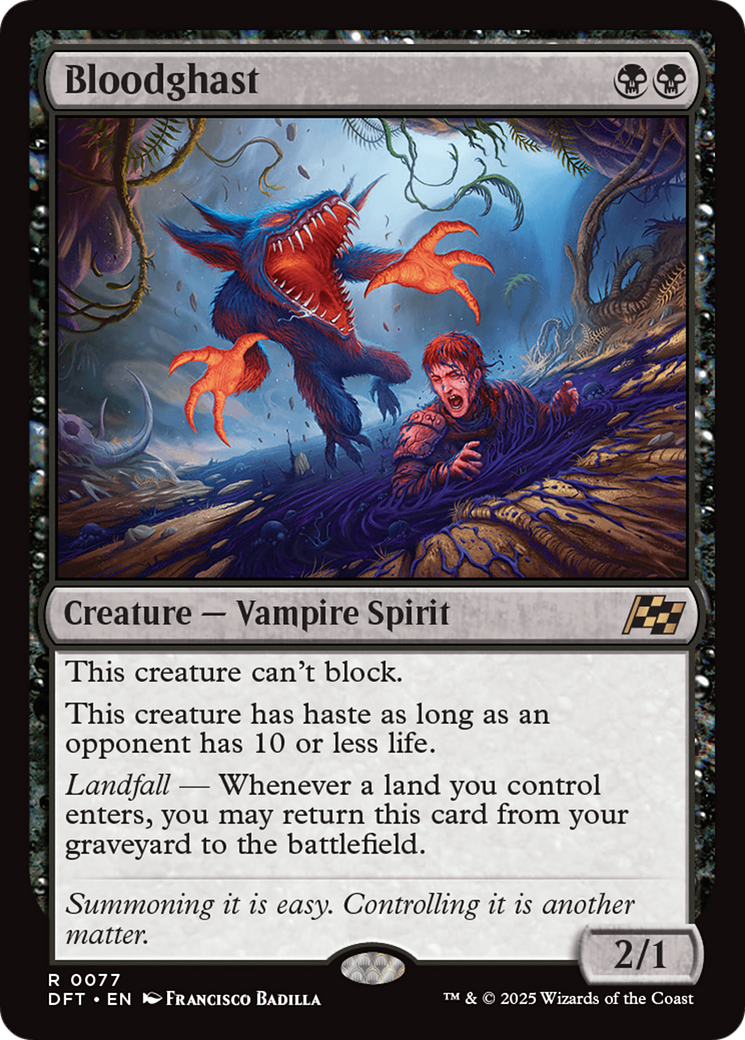 Bloodghast - Rare Creature — Vampire Spirit card from Aetherdrift