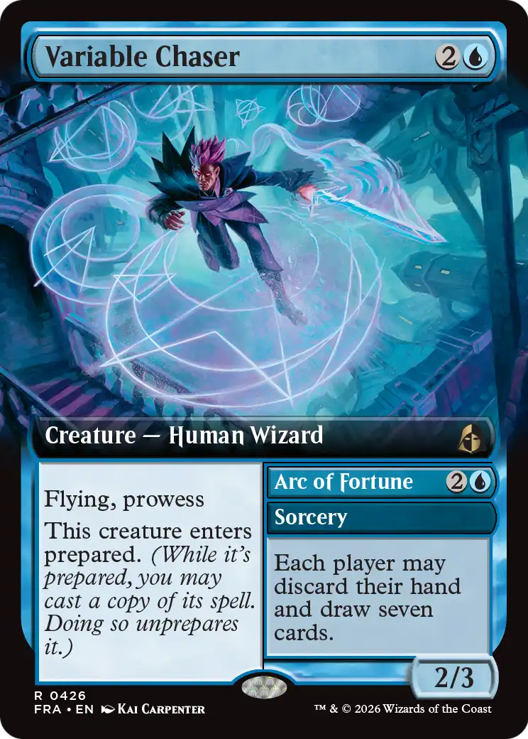 Variable Chaser // Arc of Fortune - Rare Sorcery card from Reality Fracture