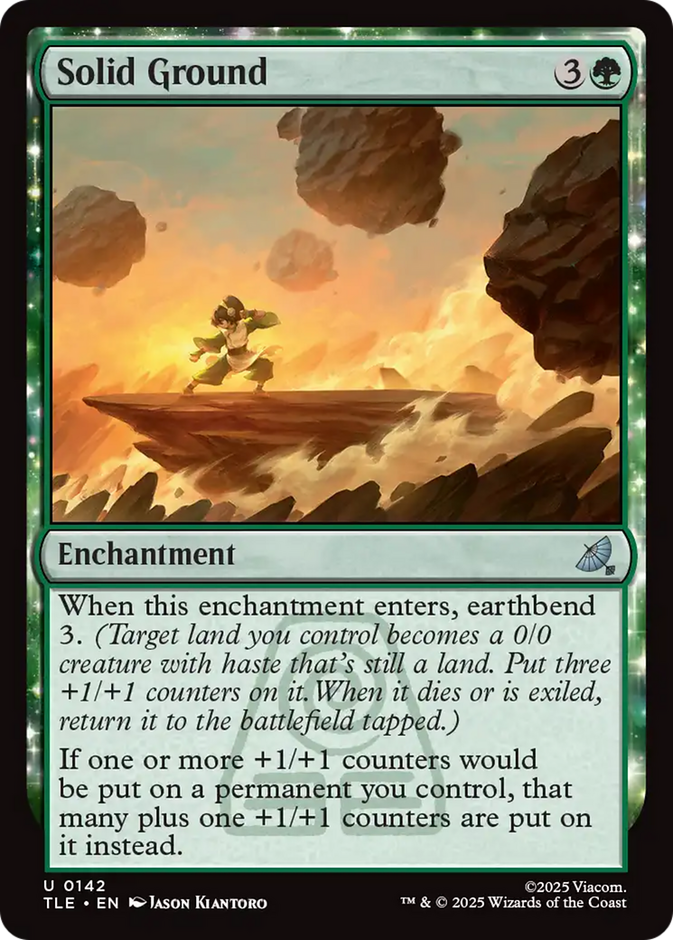 Solid Ground - Uncommon Enchantment card from Avatar: The Last Airbender Eternal