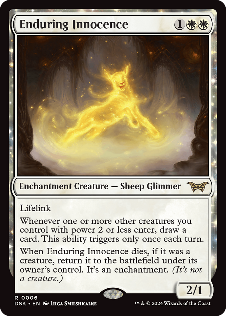 Enduring Innocence - Enchantment Creature — Sheep Glimmer used in 50.0% of Azorius sideboards