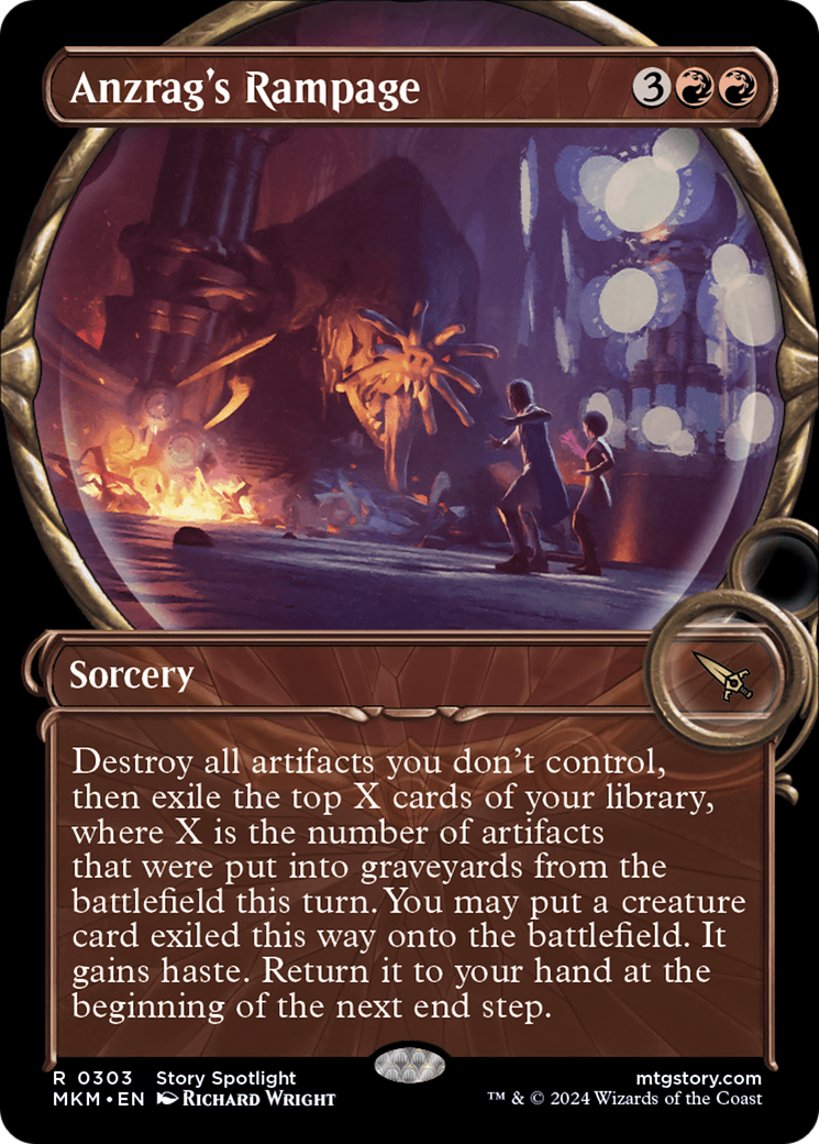 Anzrag's Rampage - Rare Sorcery card from Murders at Karlov Manor