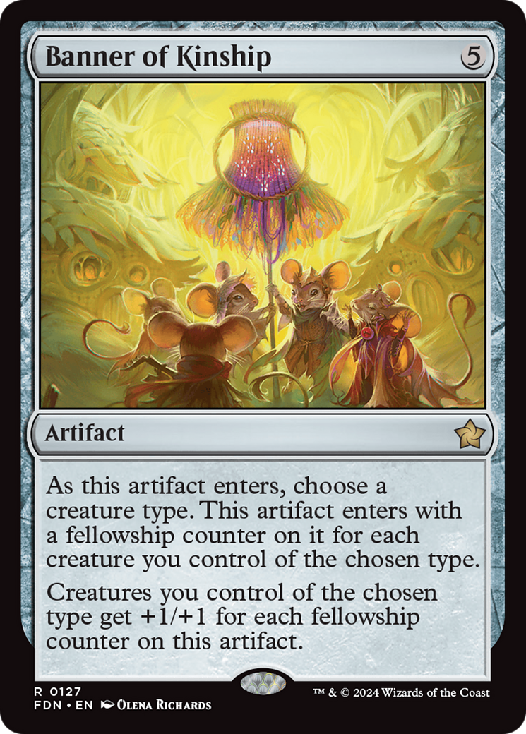 Banner of Kinship - Rare Artifact card from Foundations