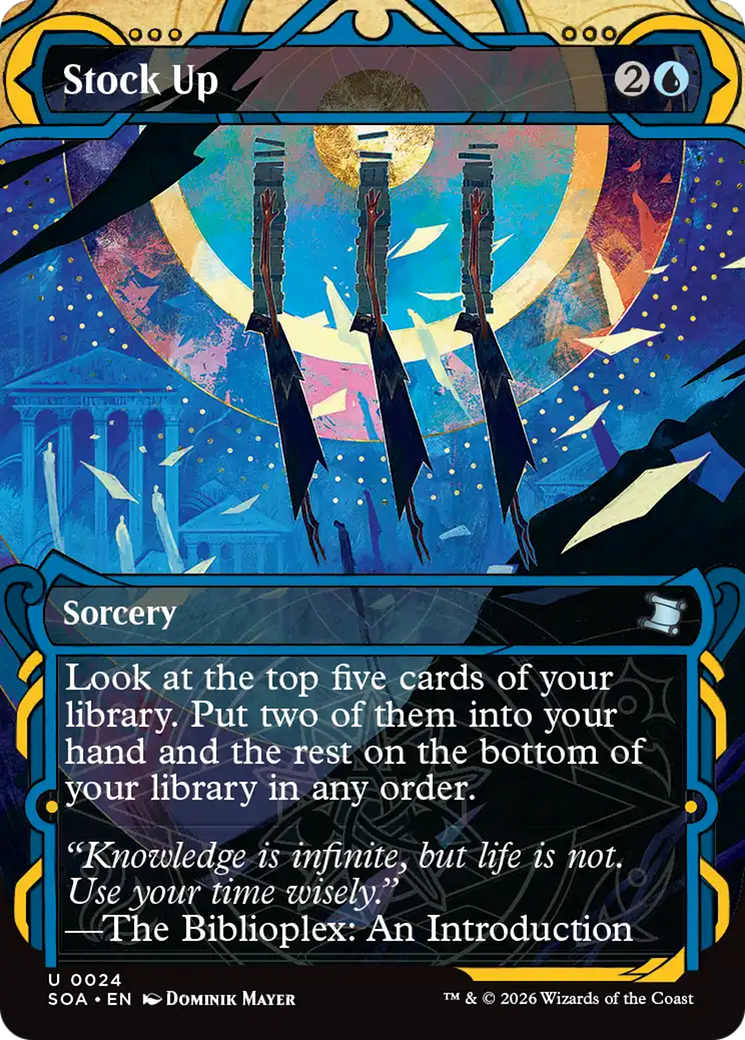 Stock Up - Uncommon Sorcery card from Secrets of Strixhaven Mystical Archive