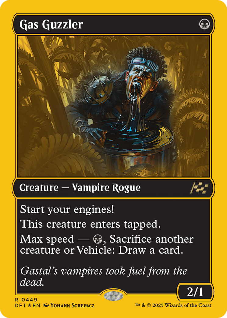 Gas Guzzler - Rare Creature — Vampire Rogue card from Aetherdrift