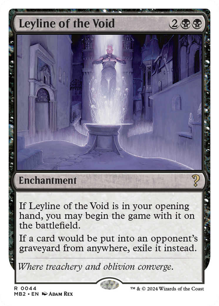 Leyline of the Void - Rare Enchantment card from Mystery Booster 2