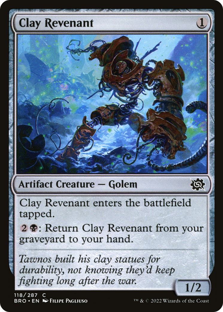 Clay Revenant - Common Artifact Creature — Golem card from The Brothers' War