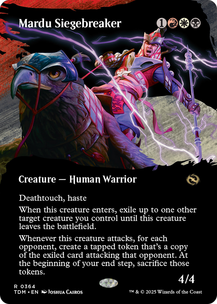 Mardu Siegebreaker - Rare Creature — Human Warrior card from Tarkir: Dragonstorm