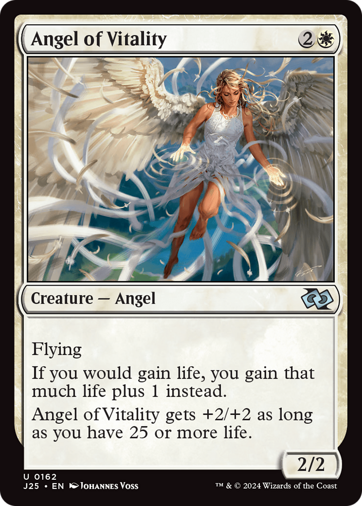 Angel of Vitality - Uncommon Creature — Angel card from Foundations Jumpstart