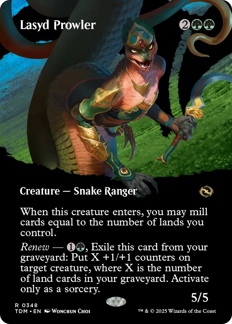 Lasyd Prowler - Rare Creature — Snake Ranger card from Tarkir: Dragonstorm