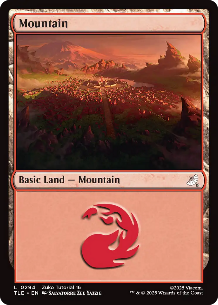 Mountain - Common Basic Land — Mountain card from Avatar: The Last Airbender Eternal
