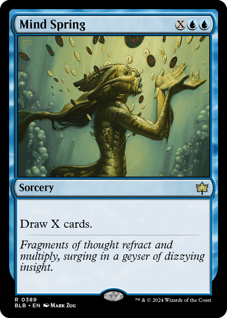 Mind Spring - Rare Sorcery card from Bloomburrow