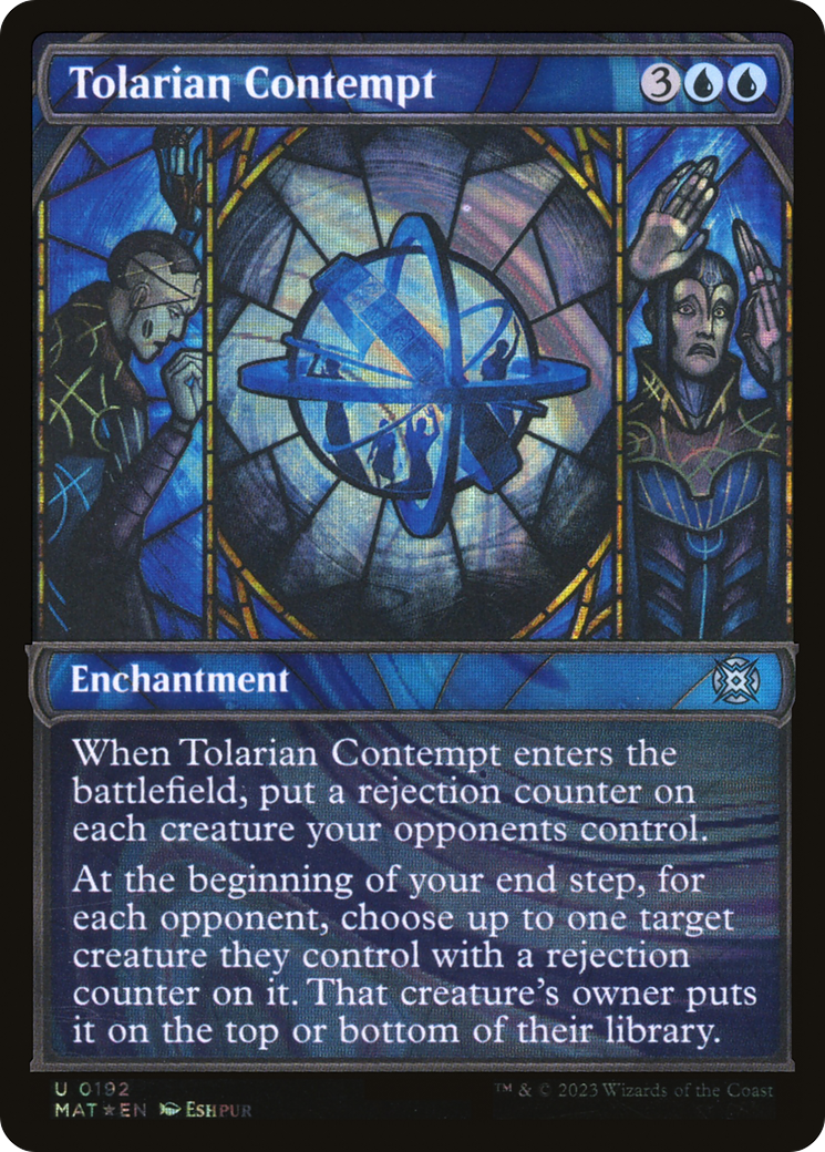 Tolarian Contempt - Uncommon Enchantment card from March of the Machine: The Aftermath