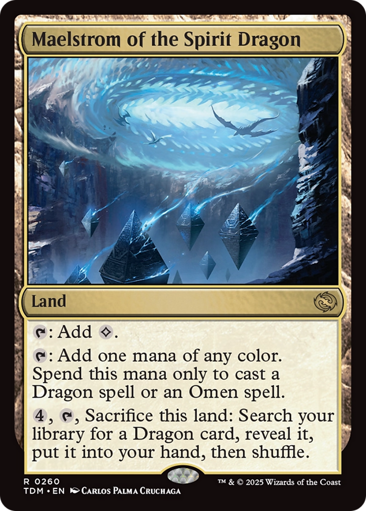 Maelstrom of the Spirit Dragon - Rare Land card from Tarkir: Dragonstorm