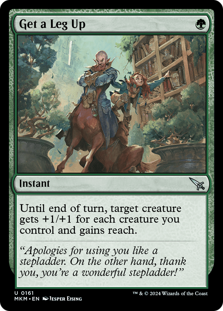 Get a Leg Up - Uncommon Instant card from Murders at Karlov Manor