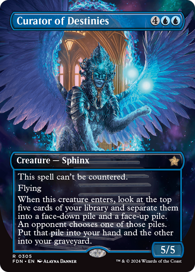 Curator of Destinies - Rare Creature — Sphinx card from Foundations