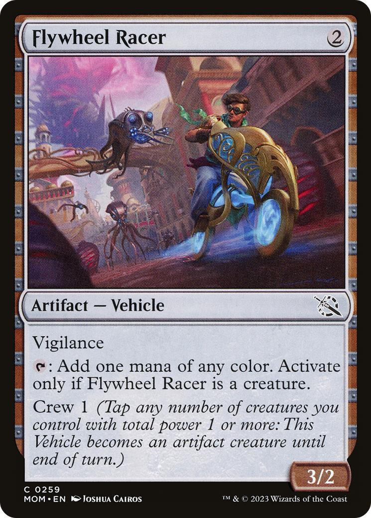 Flywheel Racer - Common Artifact — Vehicle card from March of the Machine