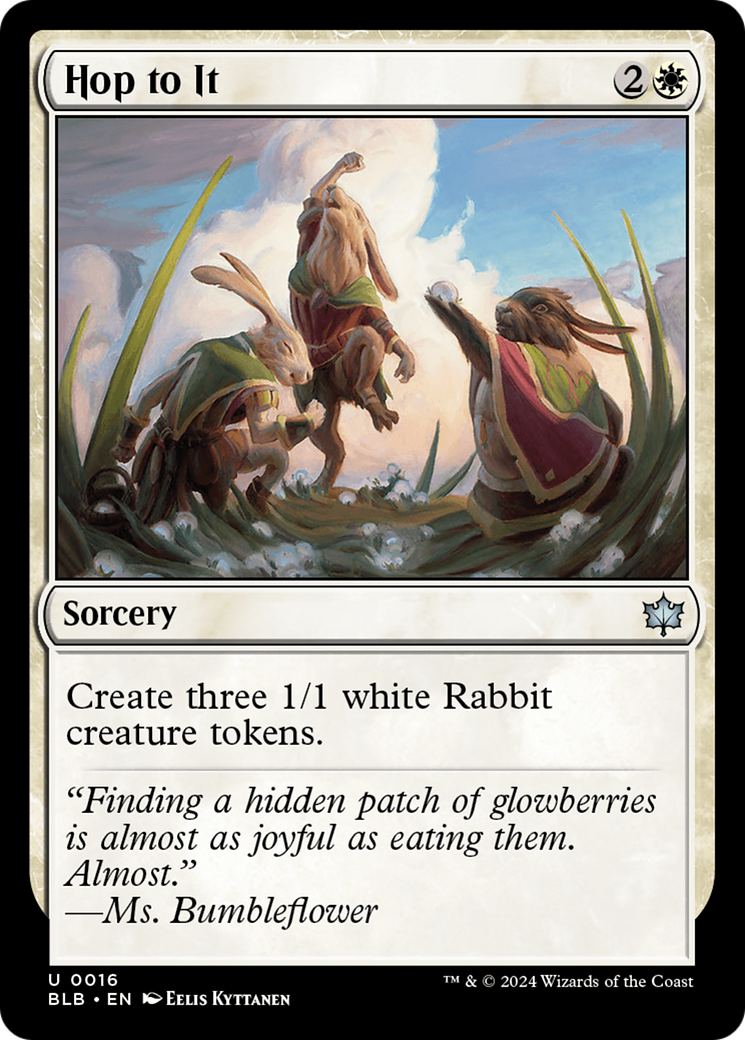 Hop to It - Uncommon Sorcery card from Bloomburrow
