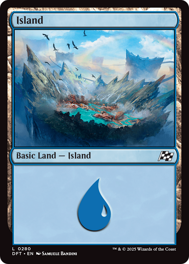 Island - Common Basic Land — Island card from Aetherdrift