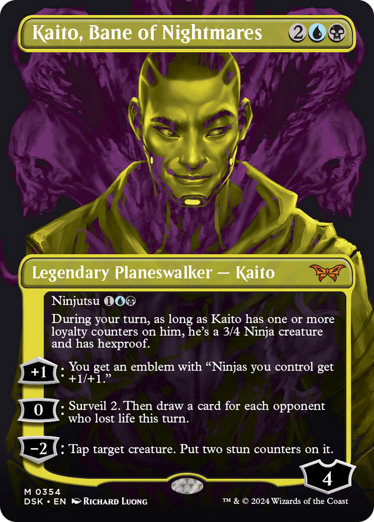 Kaito, Bane of Nightmares - Mythic Legendary Planeswalker — Kaito card from Duskmourn: House of Horror