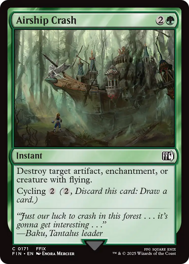 Airship Crash - Common Instant card from Final Fantasy
